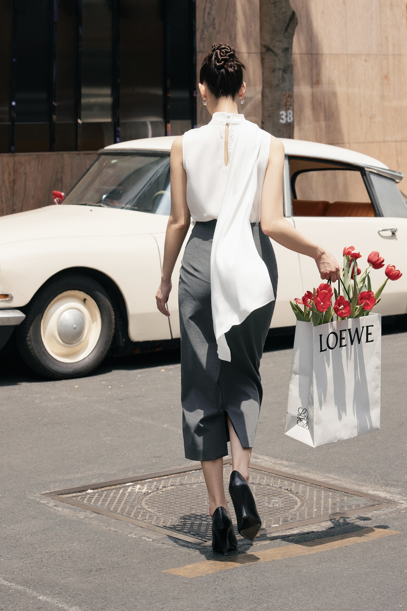 Áo sơ mi lụa Chloe Silk Top HUONG BOUTIQUE HBSM1128
