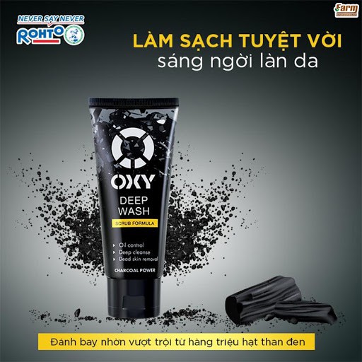 Kem rửa mặt sạch sâu OXY Deep Wash (Cream) 100g