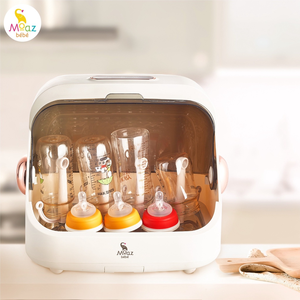 Máy úp bình sữa, tiệt trùng sấy khô tia uvc moaz bébé mb – 044