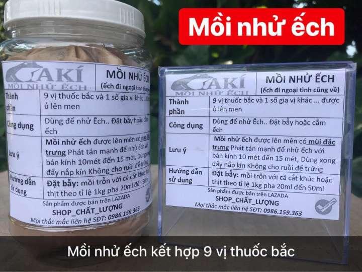 Mồi Câu ếch, cắm là dính