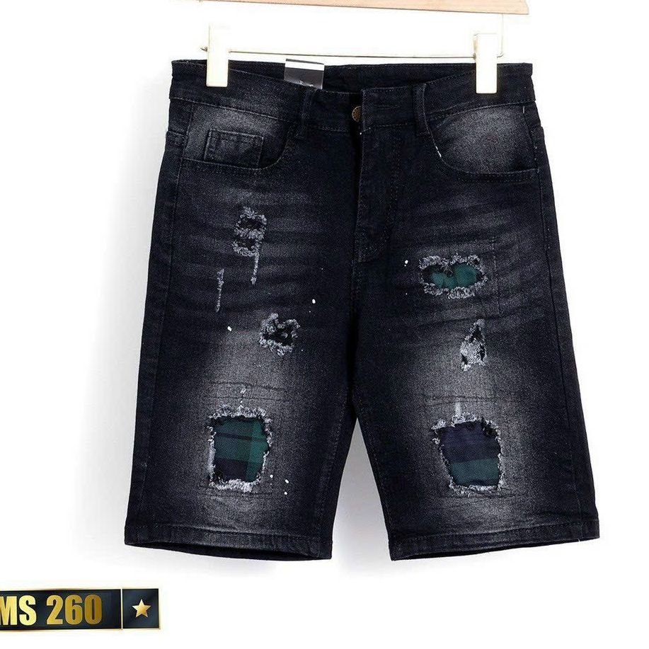 HOÀN TIỀN 15% - Quần short jean nam rách màu trắng co giãn thời trang cao cấp  quần short nam quần đùi nam  quan short nam quần short jean nam quần short jean nam quần jean nam ngắn quan short nam TIENFASHION26 Ms211(ảnh thật shop tự chụp)