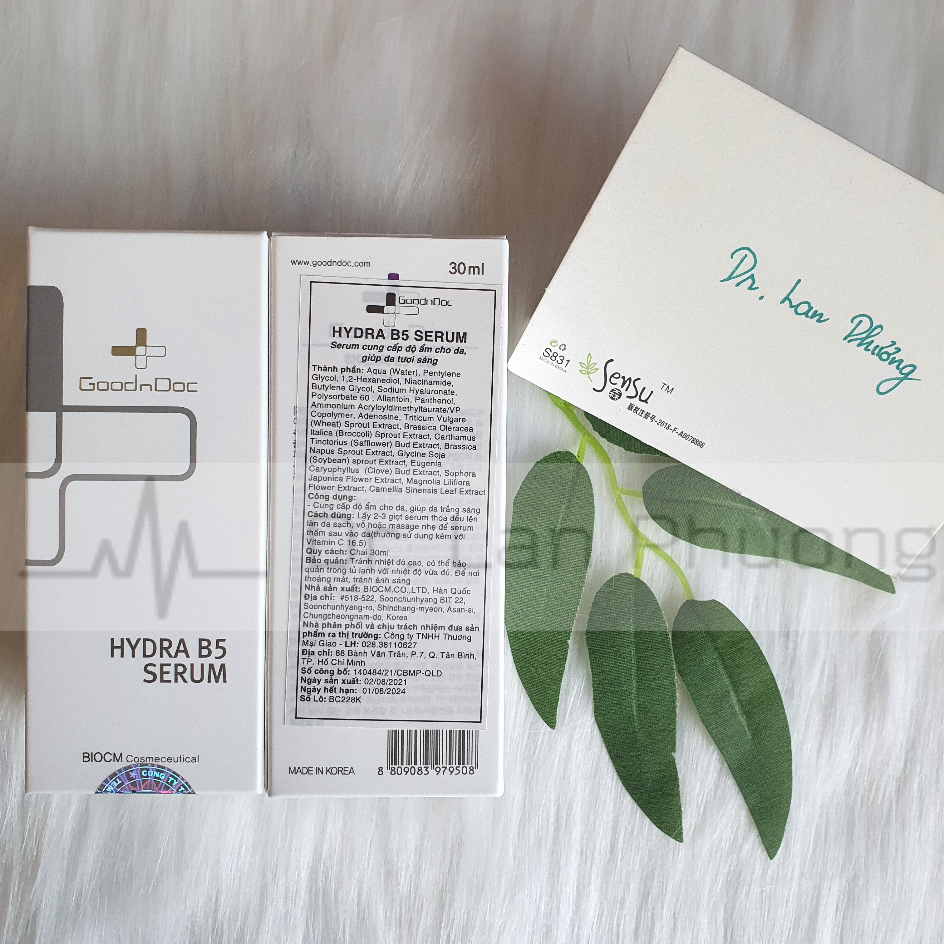 [CHÍNH HÃNG] Serum Cấp Ẩm Phục Hồi Da Goodndoc Hydra B5 30ml