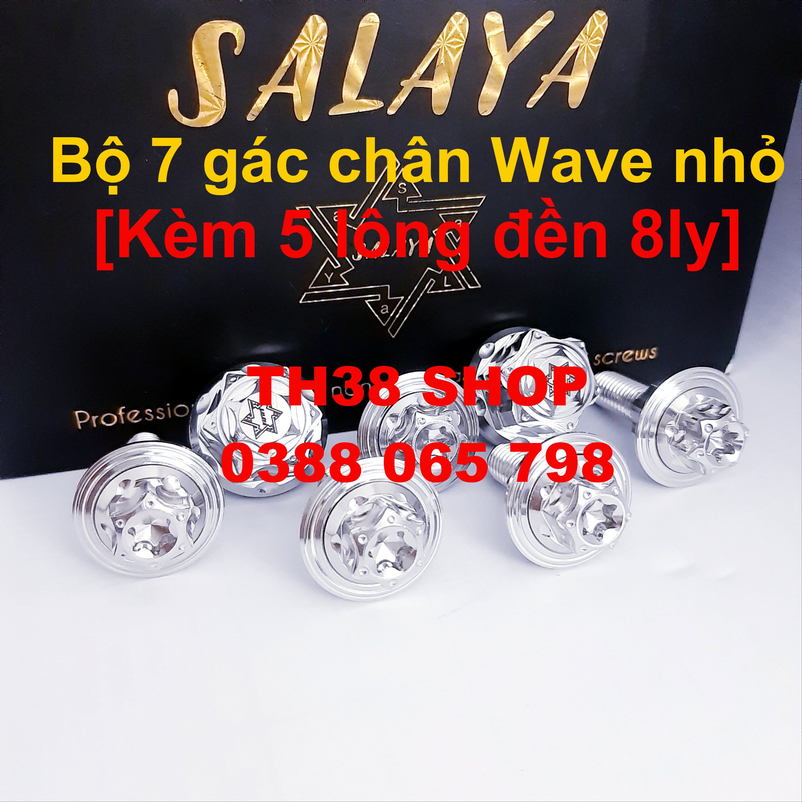[HCM]ốc gác chân salaya wave nhỏ 7 con [lựa chọn có lông đền bên dưới]