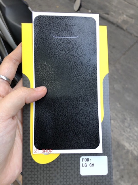 MIẾNG DÁN DECAL GIẢ DA MẶT LƯNG LG G6 CAO CẤP