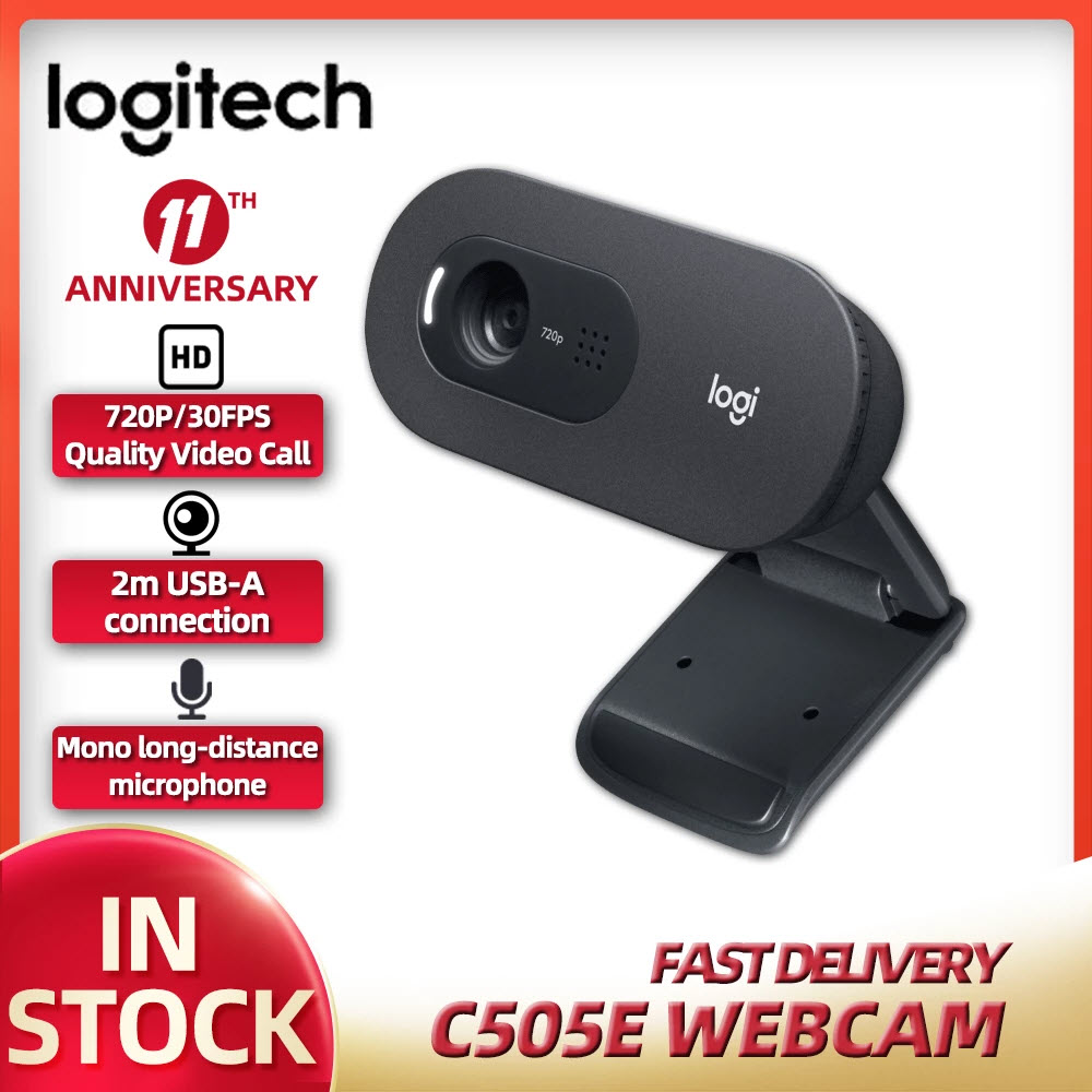 Webcam Logitech Chuyên Dùng Cho Học và Giảng Dạy Trực Tuyến C505E - Webcam Logitech C505e Webcam Office Camera Video Conferencing Web Course Distance Education HD 720P Youtube Skype Camera C505e