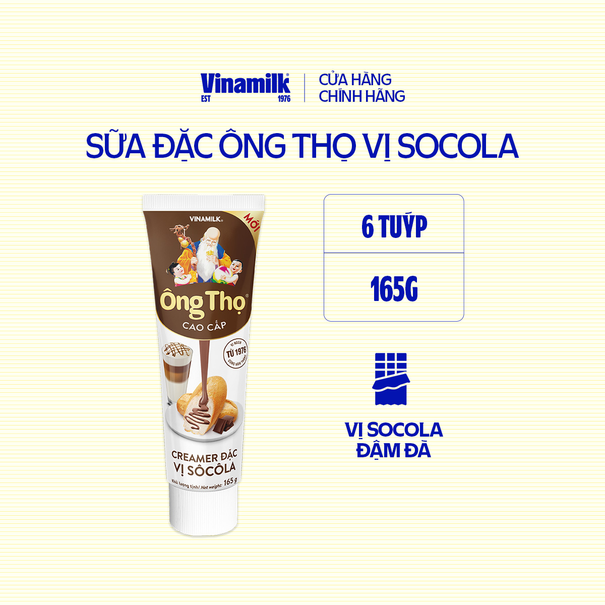 [CHỌN PHÂN LOẠI] Bộ 6 Tuýp Sữa Đặc Ông Thọ 165g