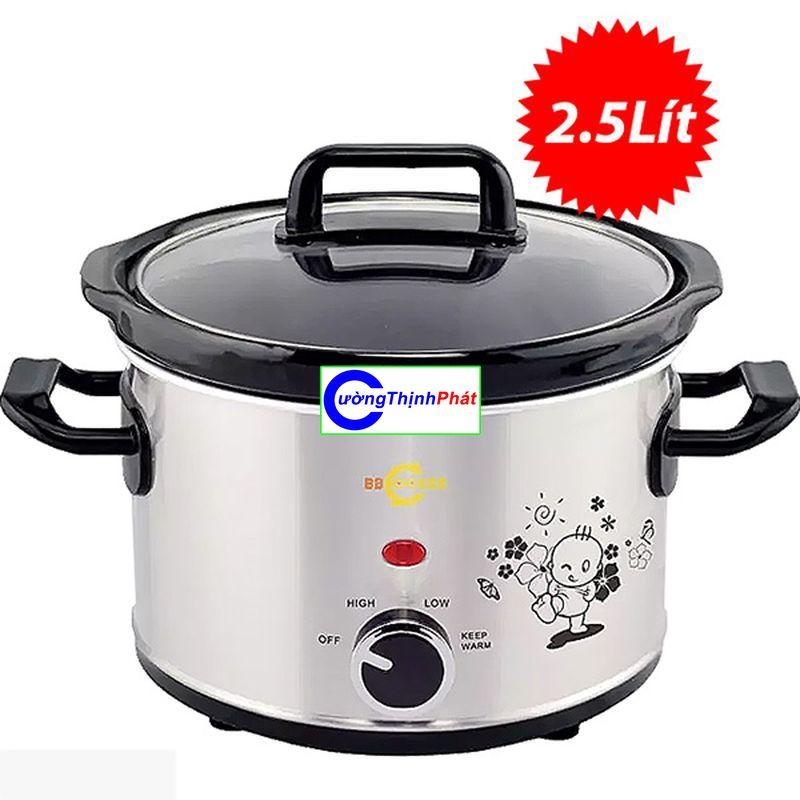 Nồi Nấu Cháo Chậm Cho Bé Ăn Dặm BB COOKER 2.5L