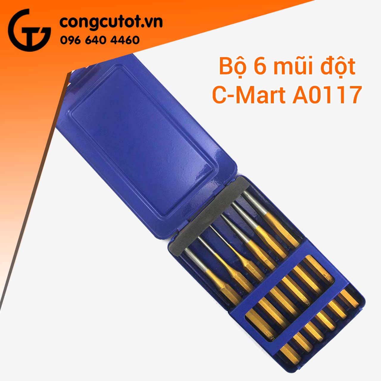Bộ mũi đột 6 chi tiết C-mart A0117
