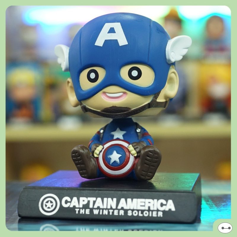 MÔ HÌNH CAPTAIN AMERICA LẮC ĐẦU 001 12CM