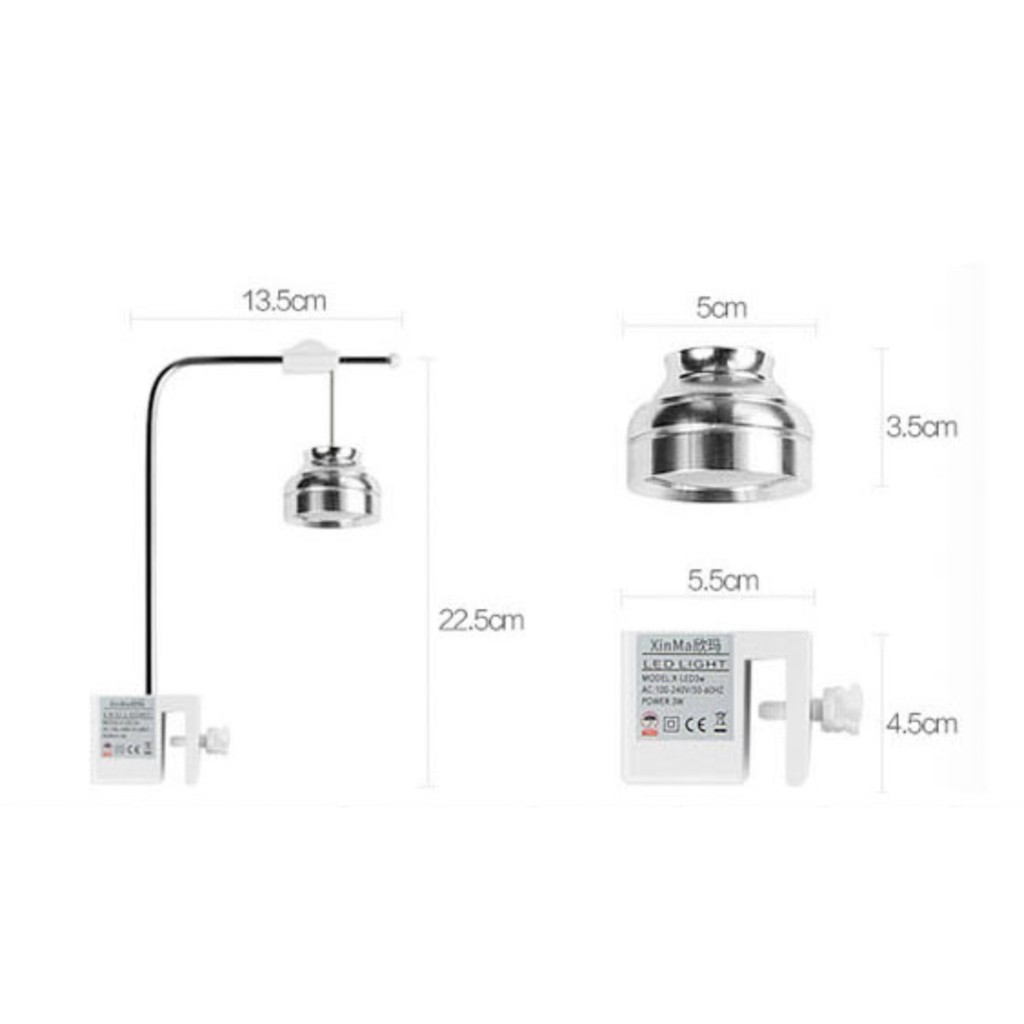 Đèn LED chuyên dùng cho Bể Thuỷ Sinh Mini VTS002