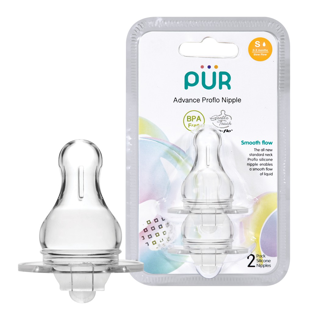 VỈ 2 NÚM TI PROFLO CHO BÌNH CỔ NHỎ PUR COMFOR S,M,L