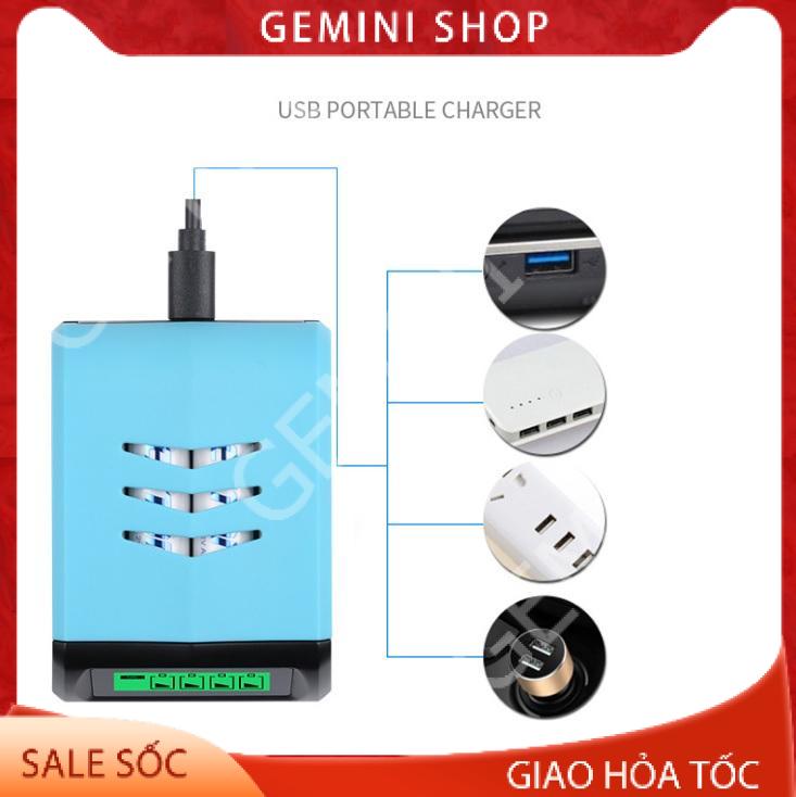 Bộ sạc pin AA AAA 2A và 3A Quick Charge sạc nhanh