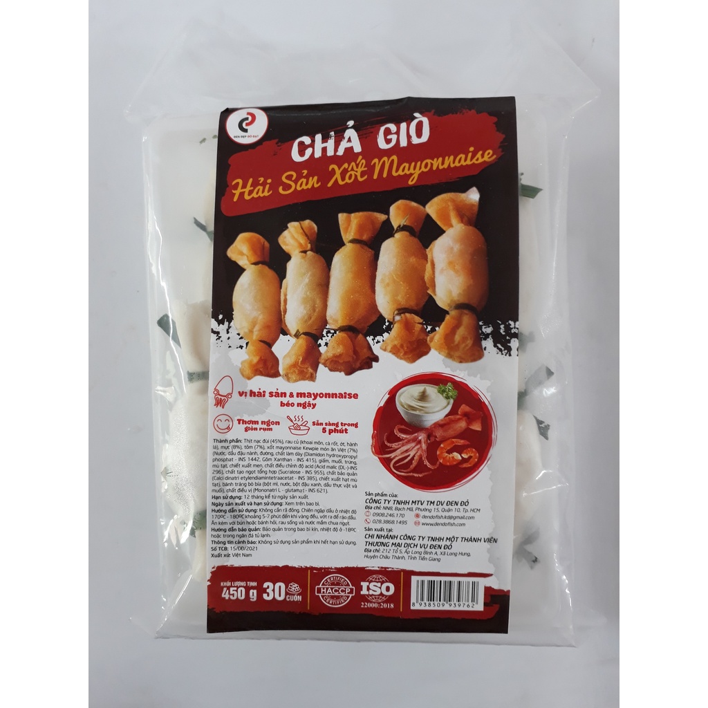 Chả giò Hải Sản Xốt Mayonnaise (viên kẹo) - (1 gói/450g)