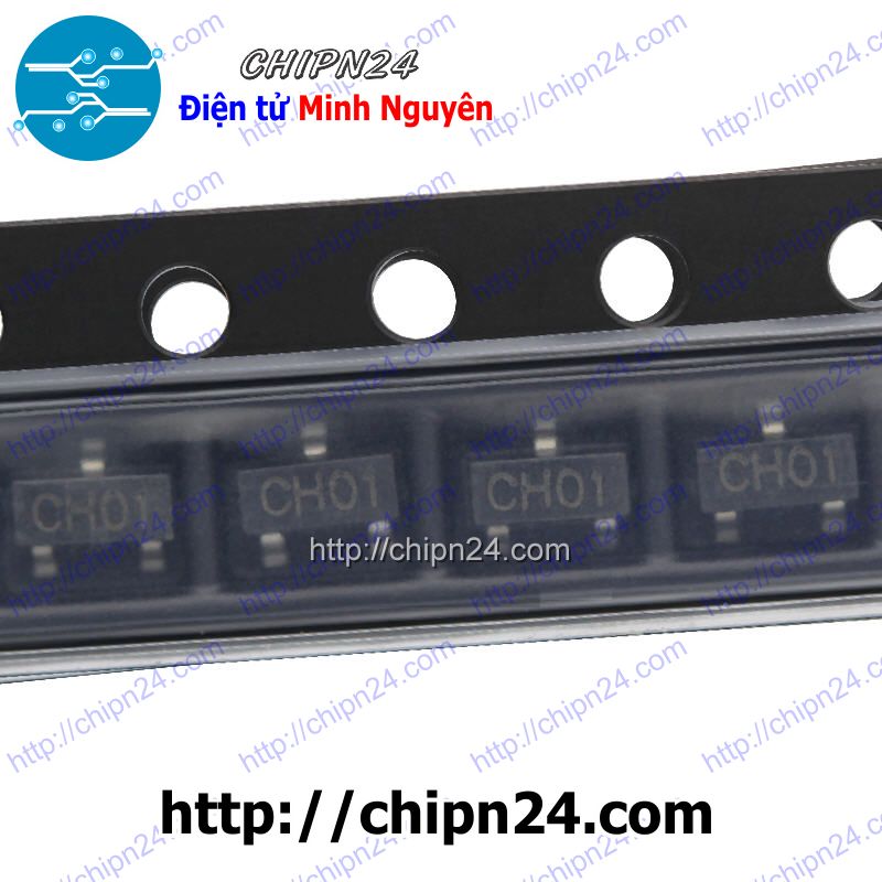 [5 con] (G4.1) Transistor Dán MJE13001 (CH01) SOT-23 NPN 200mA 400V (SMD) (S13001 13001) - HH005580