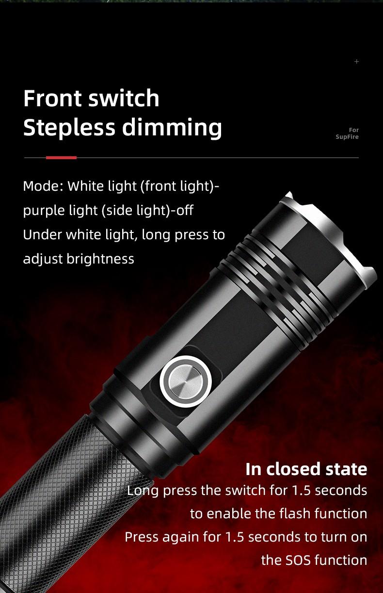 Đèn pin led + UV 2 trong 1 Supfire G3