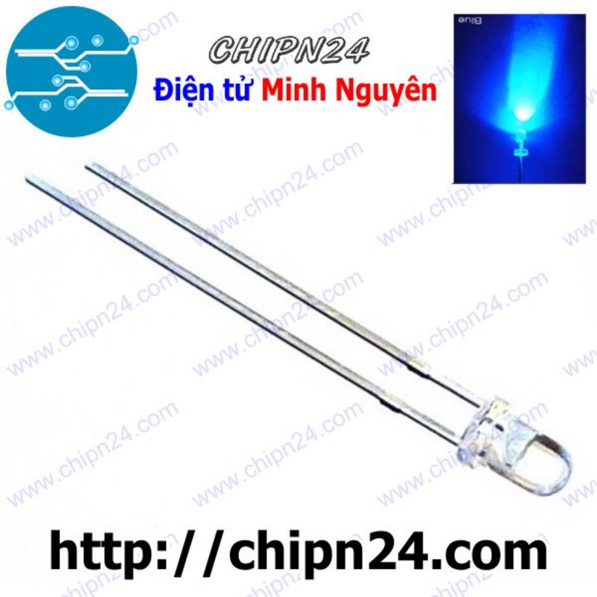 Led 3mm trong màu xanh dương