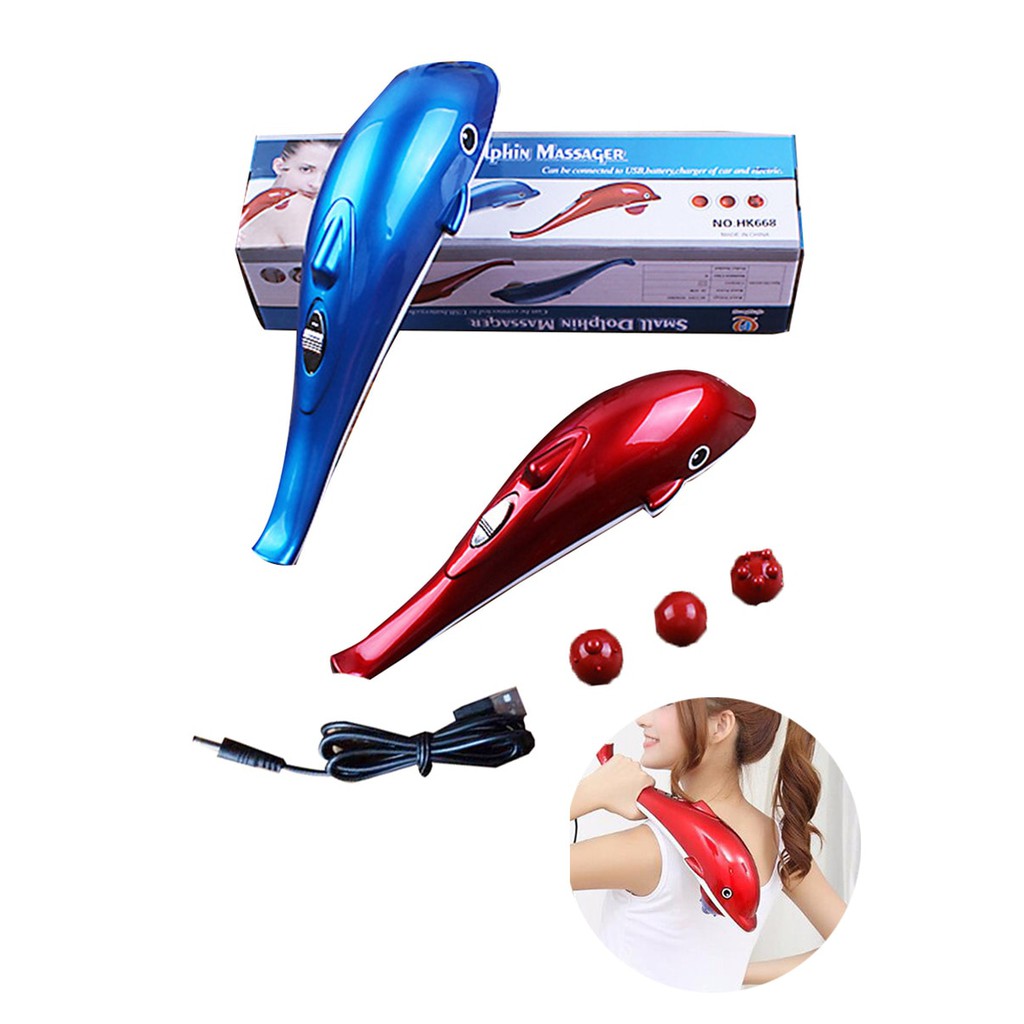 Máy Massage Cá Heo Mini Cầm Tay H668 Small - Jusa ( Sử Dụng Pin )