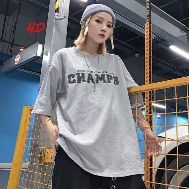 Áo phông CHAMPS in ngực HDA0719