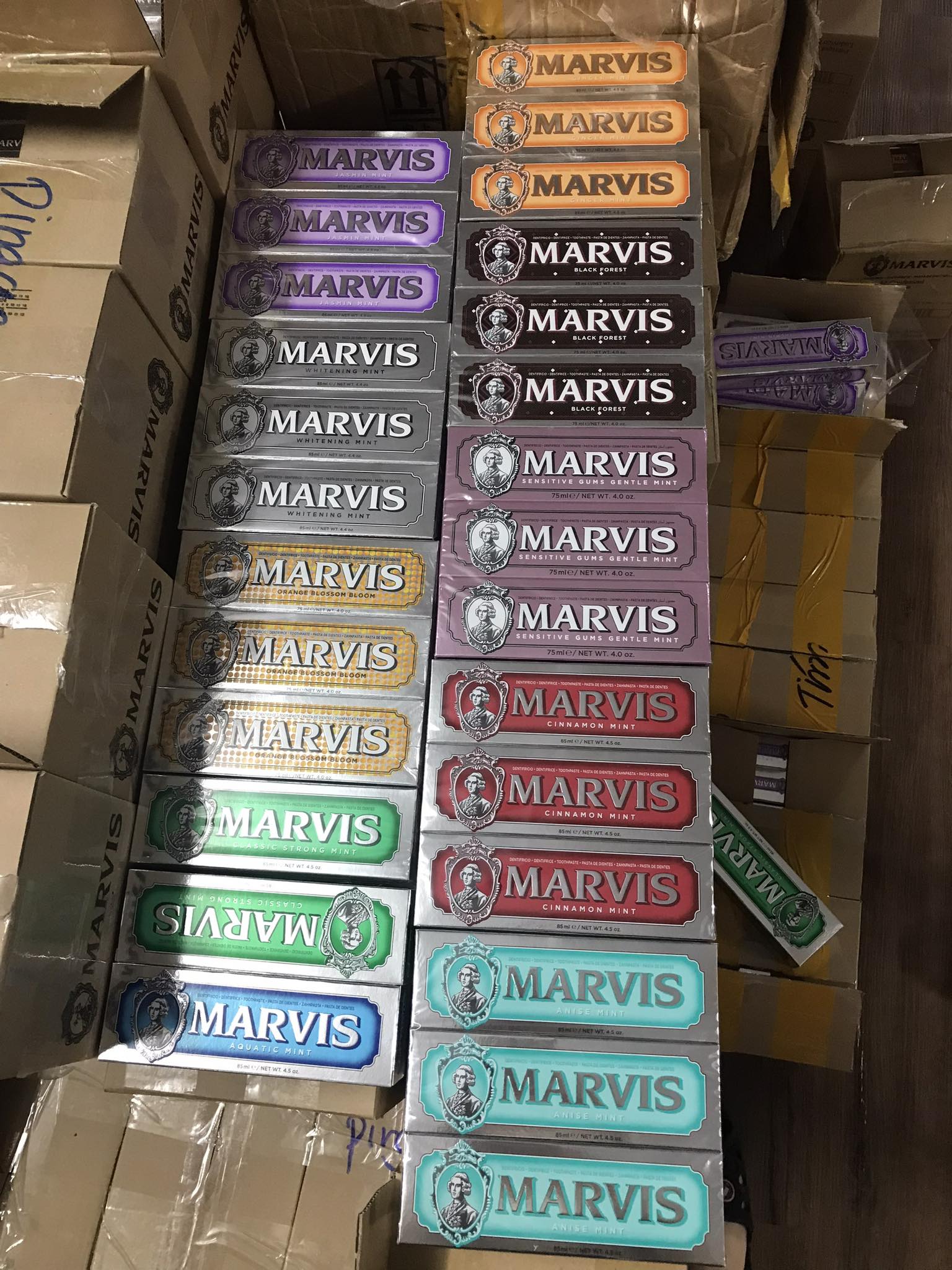 Kem đánh răng Marvis Toothpaste - Đầy đủ mùi hương date mới