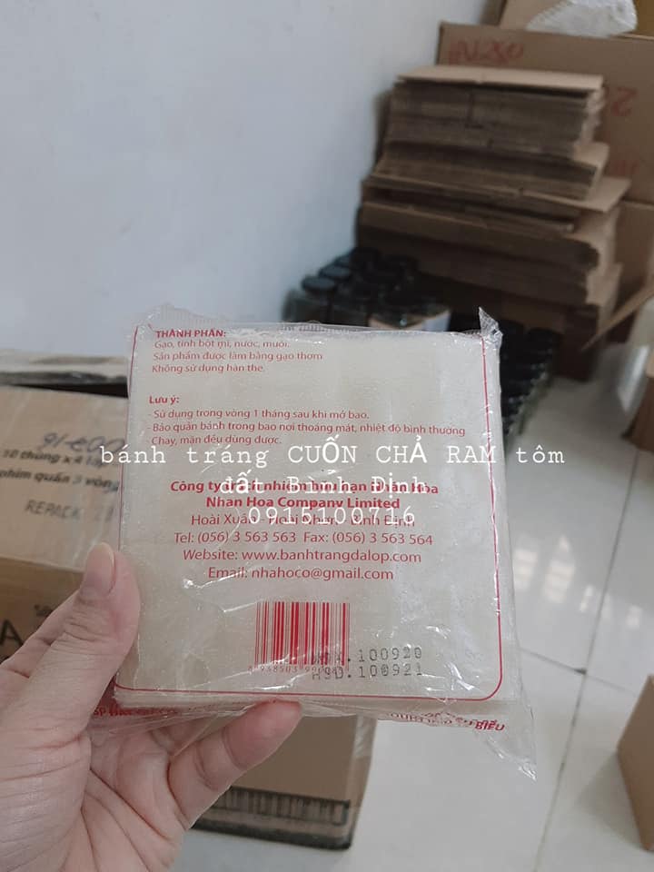 [HCM]10 GÓI BÁNH TRÁNG CUỐN CHẢ RAM BÌNH ĐỊNH  [1KG]