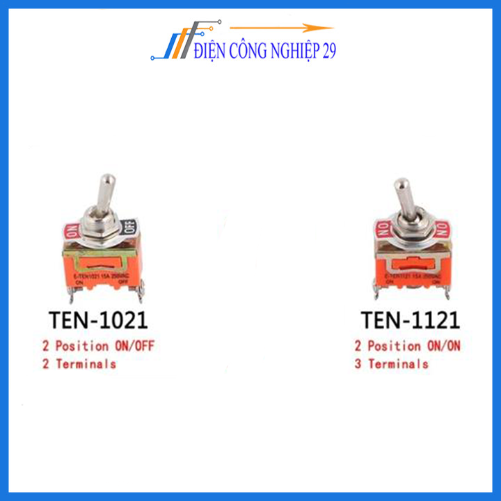 Công Tắc Gạt ON-OFF 2 Chân 1021 220V-15A