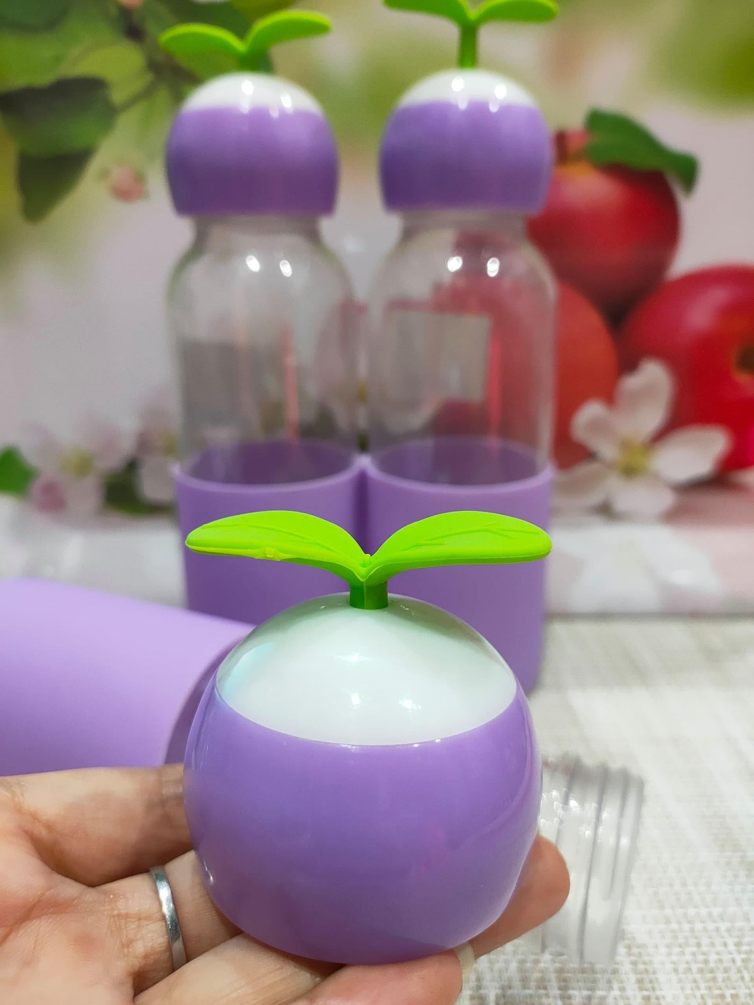 BÌNH THỦY TINH 300ML NẮP TÁO