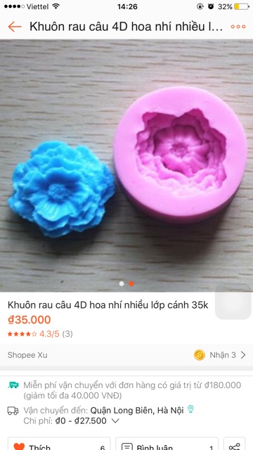 Combo 7 Khuôn Silicon Dụng Cụ Làm Thạch Rau Câu 4D