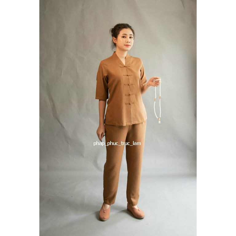 [HCM]Đồ lam đồ đi chùa đồ phật tử chất linen đài loan