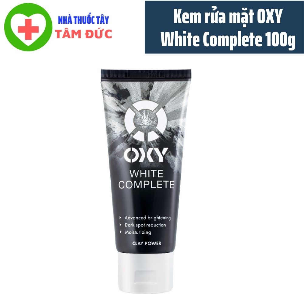 Kem rửa mặt OXY White Complete 100g - tút sáng da mặt từ đất sét trắng 100g