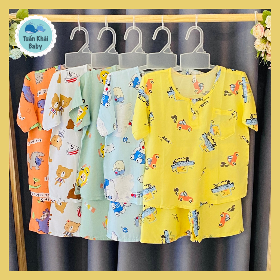 [HCM]COMBO 2 bộ Quần áo Tole lanh bé trai | Mẫu đùi cộc tay cài 2 nút trước |Size 1-16 cho bé 5-55kg| Chất vải tole lanh 2 da loại 1 mềm mịn mát cho bé trai| Hàng Việt Nam | Đồ bộ bé trai |quần áo trẻ em| Đồ tôn trẻ em