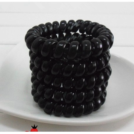 Dây Cột Tóc Dạng LÒ XO Size Lớn 5.5cm Đen P113 Dsian
