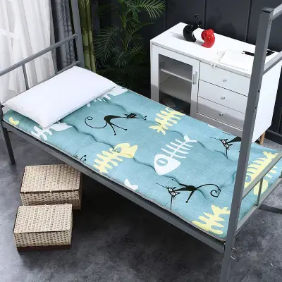 nệm Nệm nhiệt Mẫu giường Mattress thickening single dormitory bed mat folding double upper and lower plate soft mat of the four seasons general
