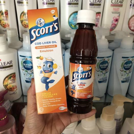 [CHÍNH HÃNG] Siro Con Cá SCOTT'S Thái Lan Giúp Ăn Ngon Và Hấp Thụ Chất Dinh Dưỡng