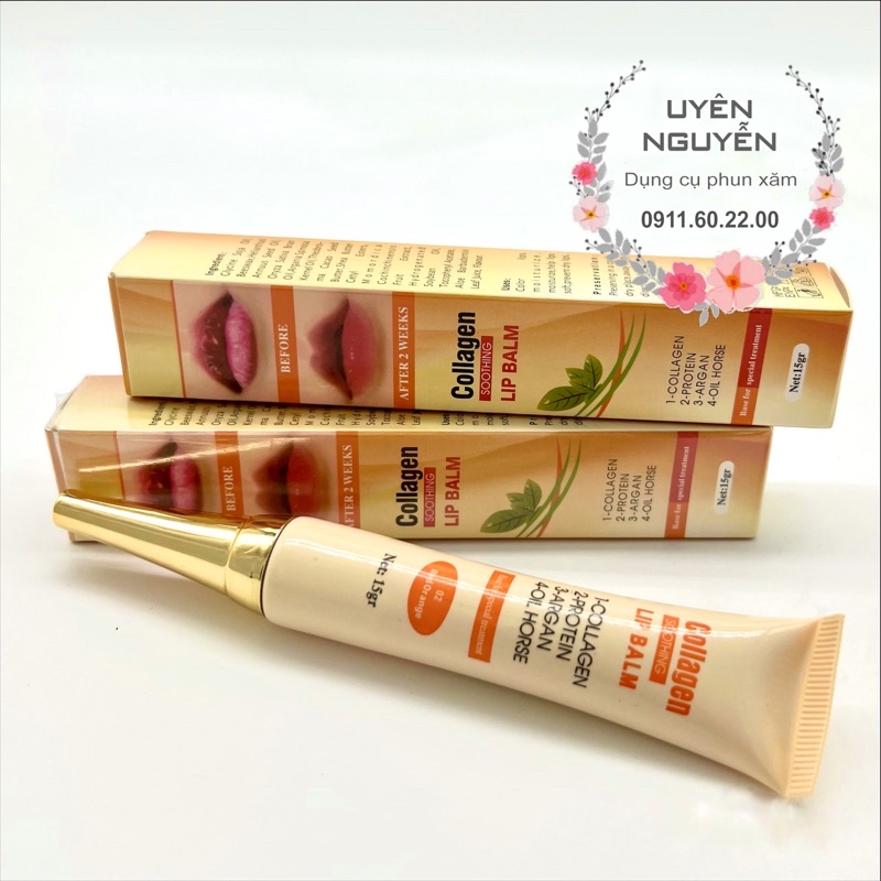 Dưỡng Collagen Lip Balm kích màu môi