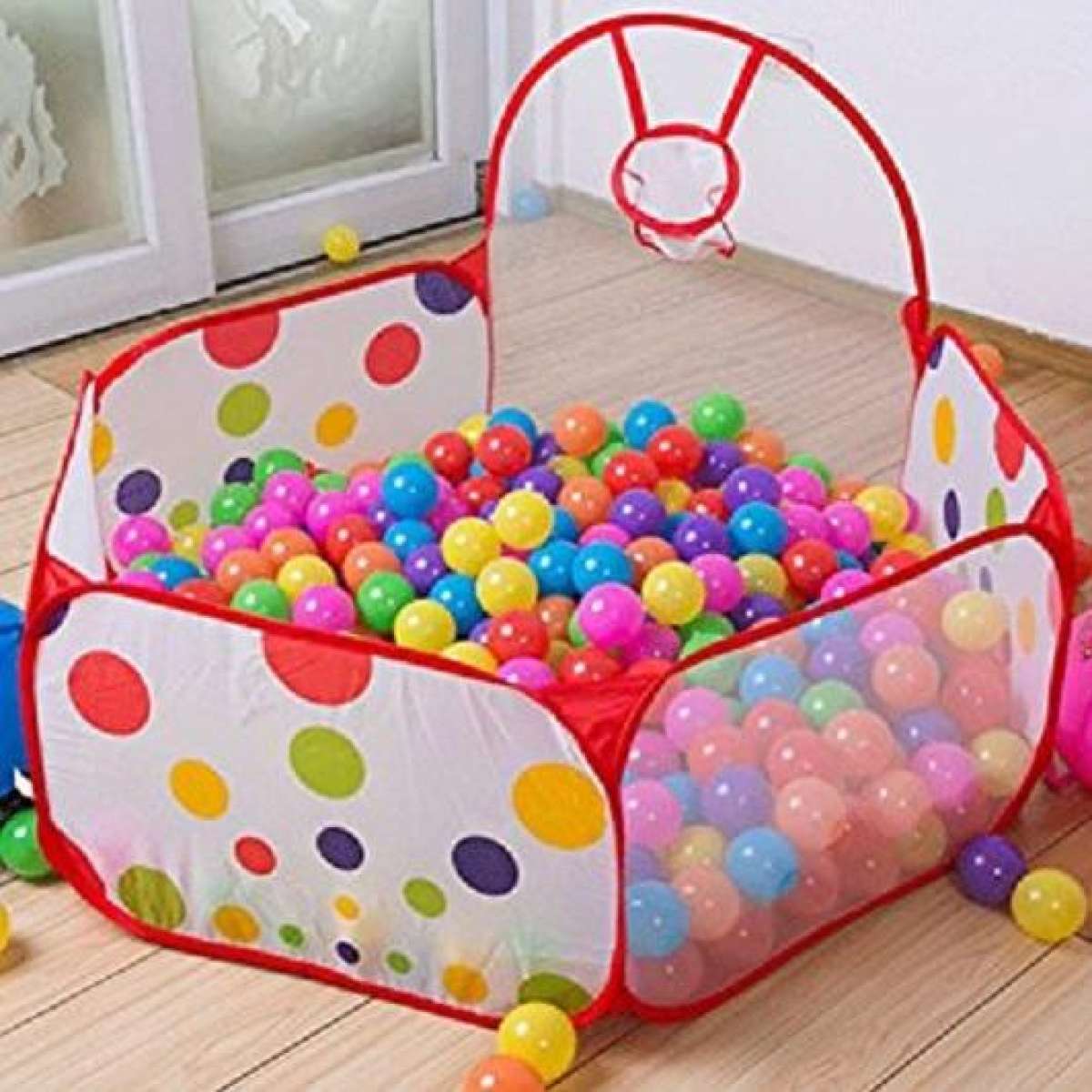 LỀU BÓNG ( TẶNG KÈM 50 QUẢ BÓNG ) LỀU BÓNG CHẤM BI CHO BÉ