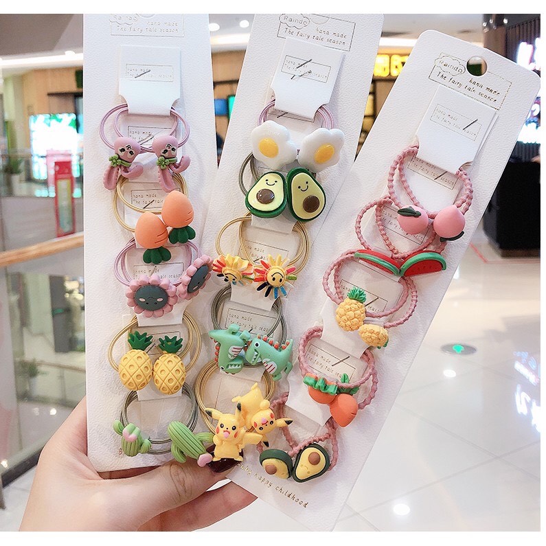 SET 10 CÁI CỘT TÓC HÀN QUỐC SIÊU YÊU