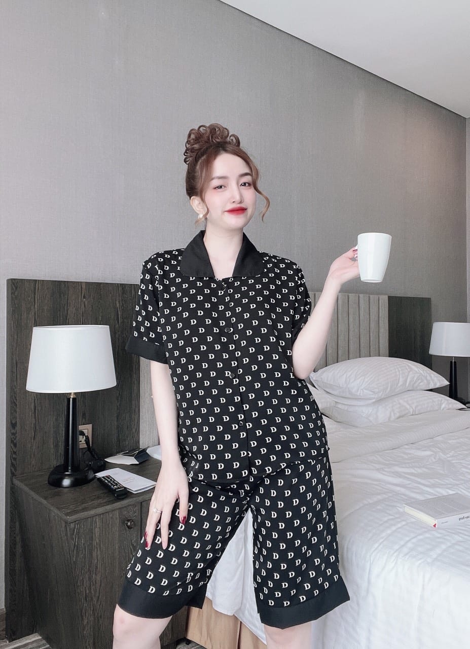 Set Lụa Ngố Hot Siêu Sang Vải Mango Cao Cấp( dưới 58kg)- Mẫu mặc hàng thật chụp