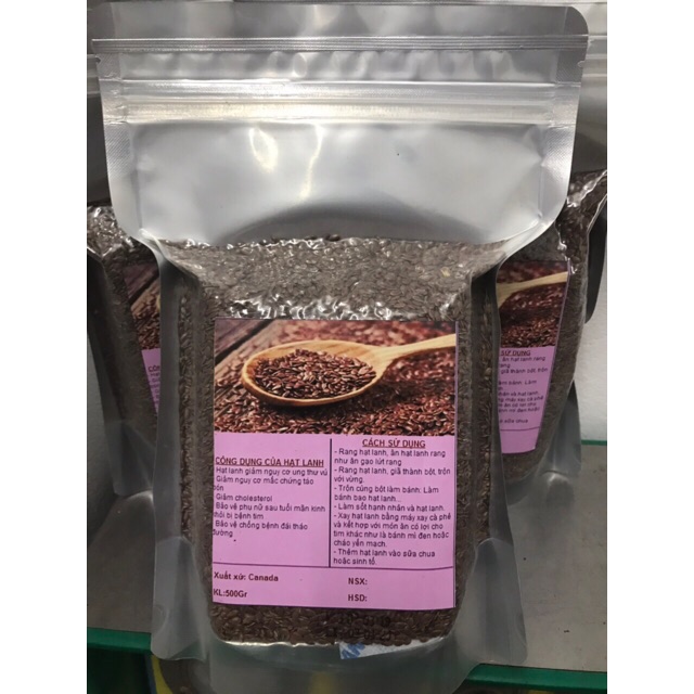 Hạt lanh nâu hữu cơ Canada 500g