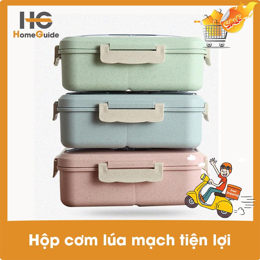 Hộp đựng cơm lúa mạch HG05 , Hộp đựng cơm lúa mạch 1 ngăn, camen đựng cơm lúa mạch - HOMEGUIDE