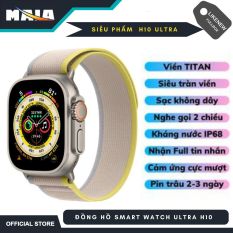 { Siêu Phẩm } Đồng hồ thông minh smart watch H10 Ultra viền Titan 45mm siêu cao cấp thế hệ mới, chống nước , định vị, sạc không dây nghe gọi , đo nhịp tim… bảo hành 12 tháng- ENPI