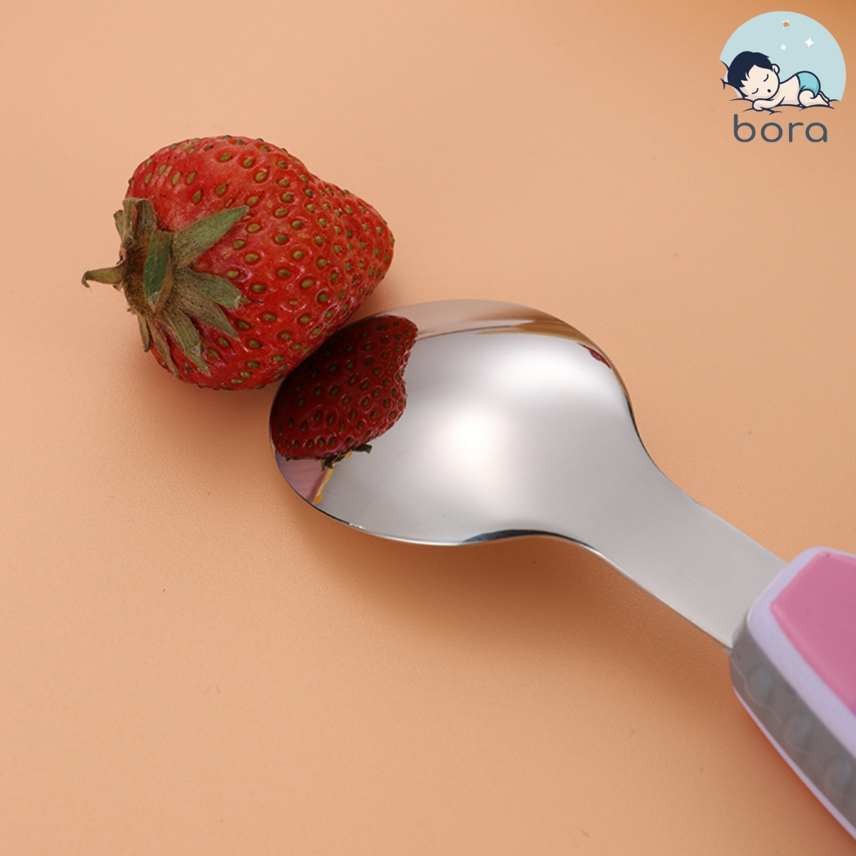 Thìa dĩa tập xúc cho bé inox cao cấp