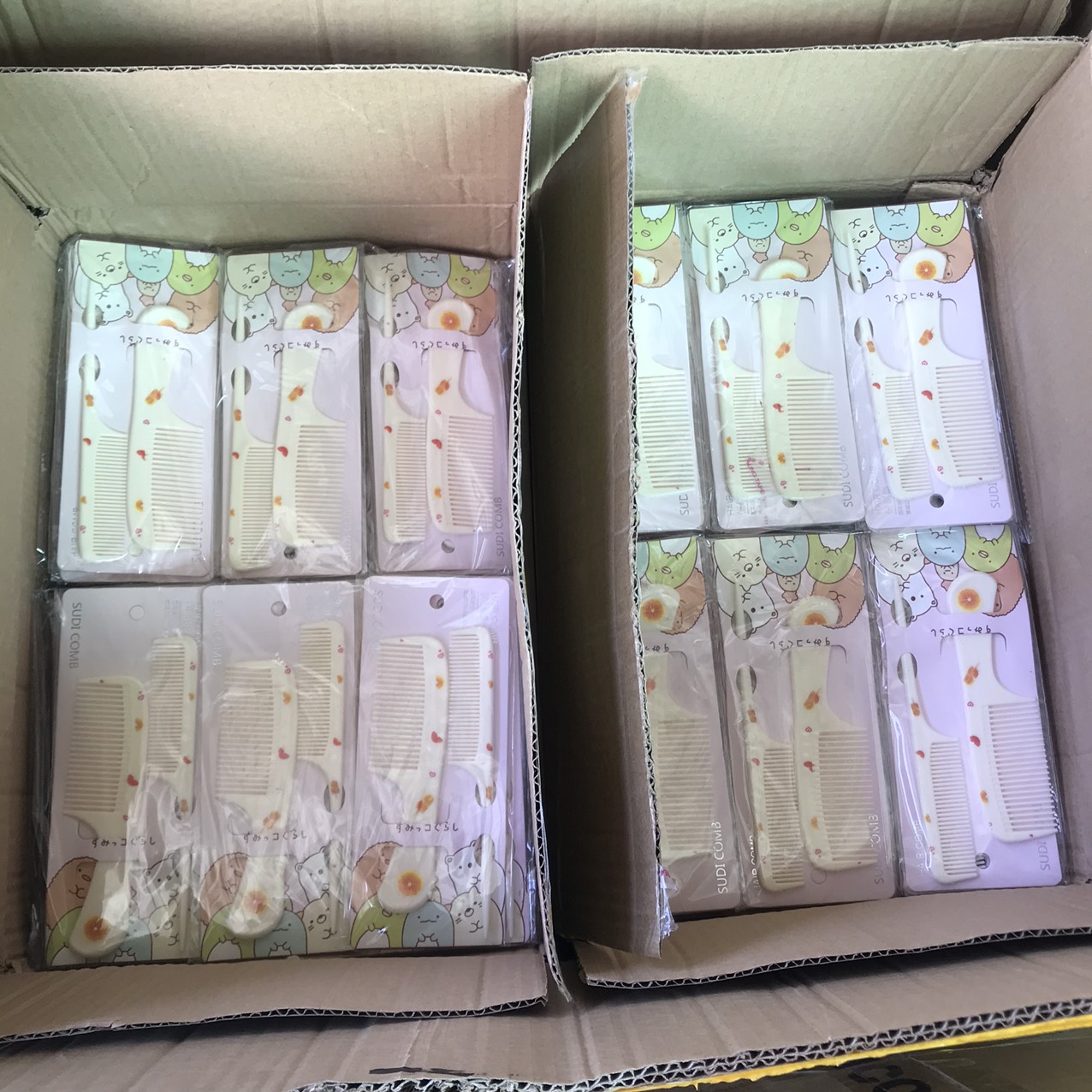 Combo 2 lược tạo kiểu tóc/ chải tóc họa tiết trái cây siêu dễ thương