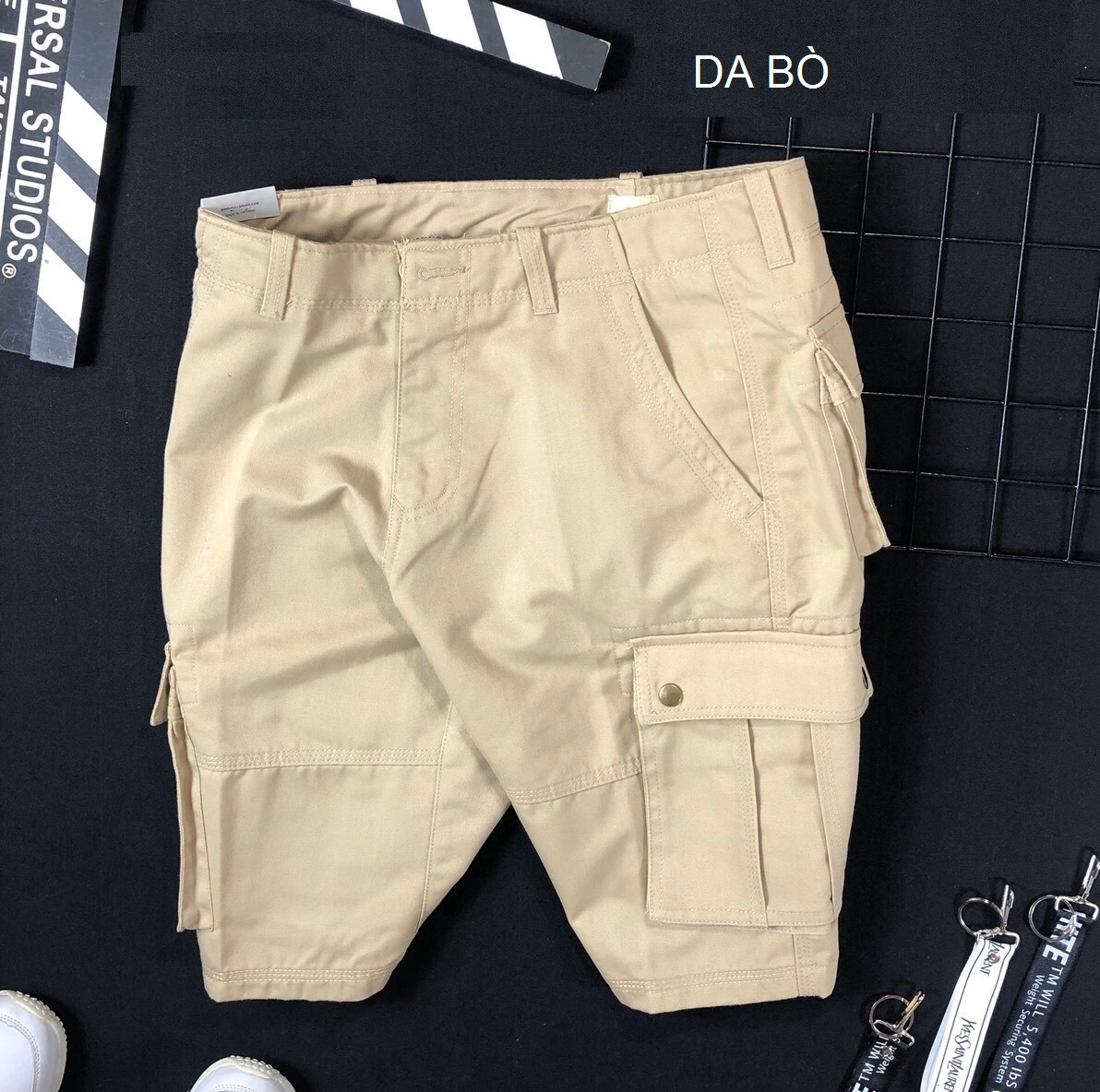 Quần short kaki túi hộp - QH02