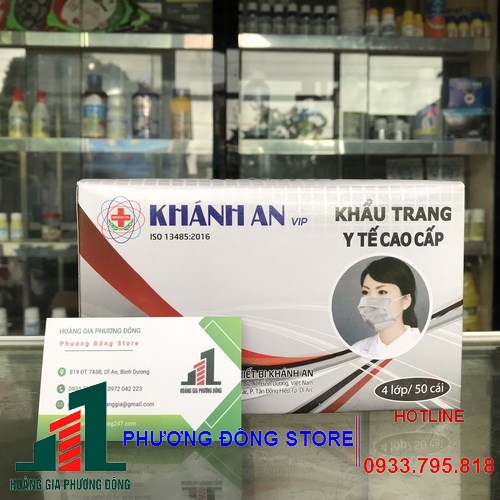 Khẩu trang y tế Khánh An - Hộp 50 cái