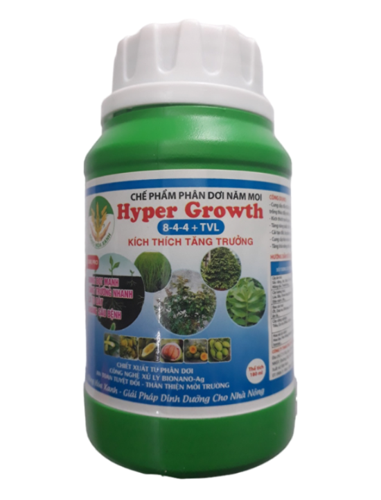 Phân dơi hyper growth giúp kích rễ - bung đọt - lớn trái - kháng sâu bệnh chai 180ml - 500ml | phởms market