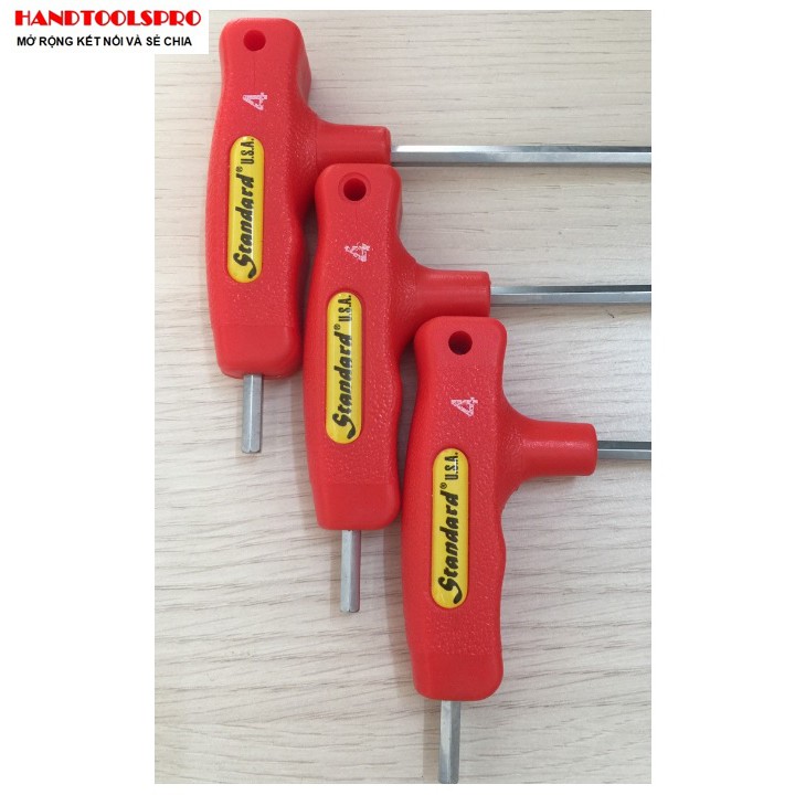 Lục giác bi có tay cầm chữ t 4mm standard