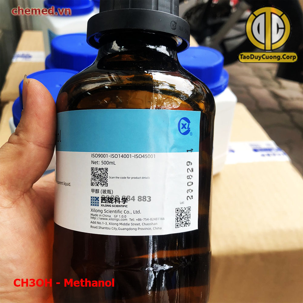 Hóa chất CH3OH - Methanol 500ml dùng trong y tế