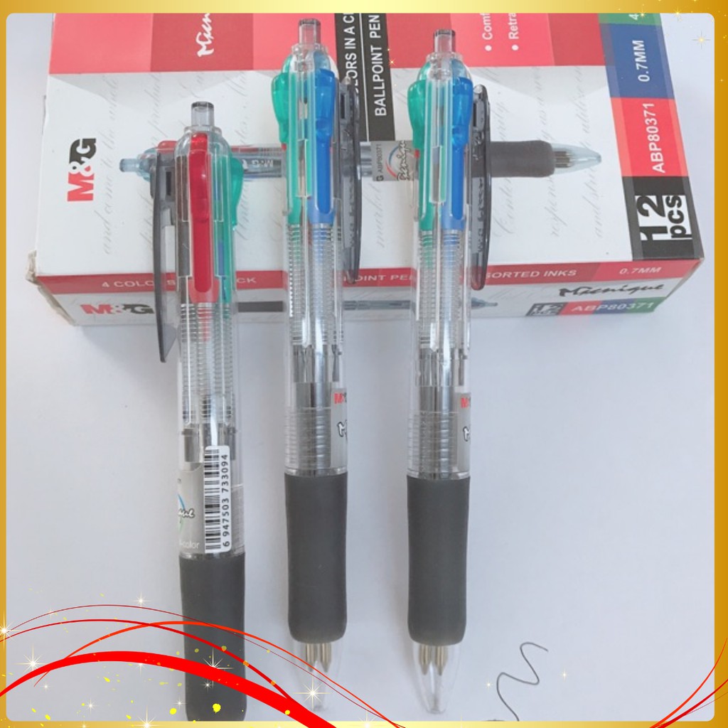 [HCM]Bút 4 ngòi 4 màu:xanhđenđỏ và xanh lácực đẹpcực tiện dụng