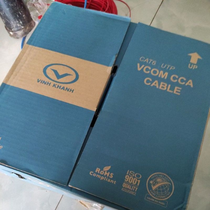 Cáp mạng cat6 vcom cca cable