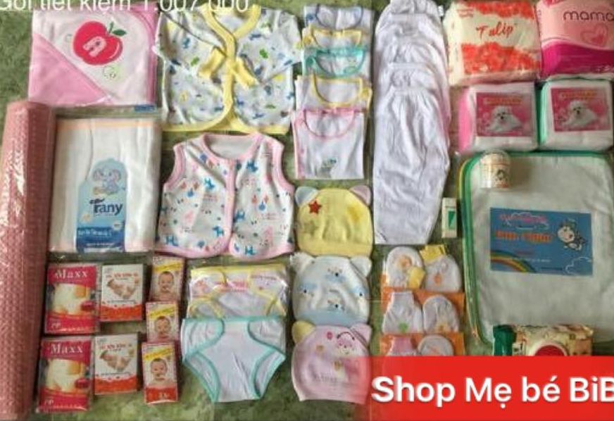 [HCM]Set Đồ Sơ Sinh Cơ Bản Cho Bé Gái